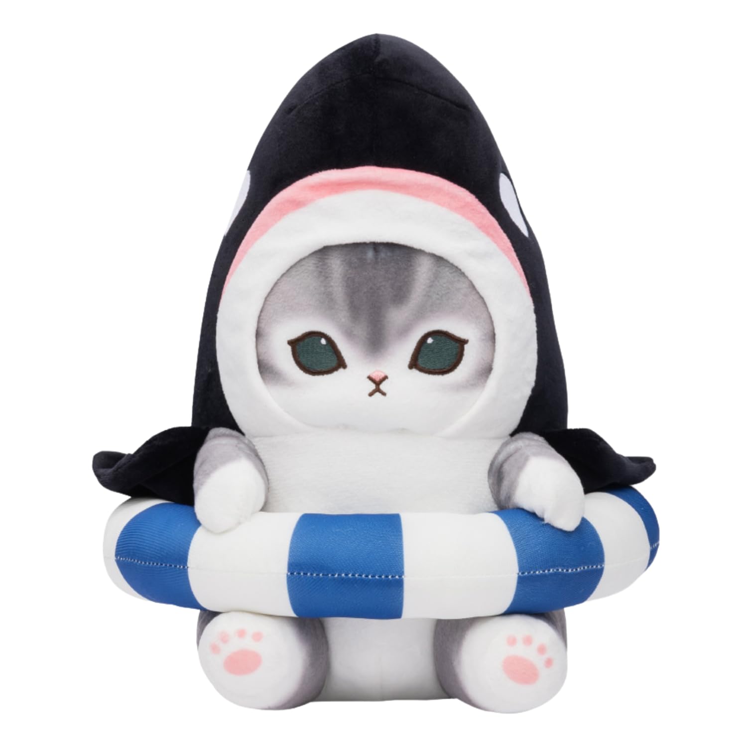Amazon.co.jp: サメにゃん&シャチにゃん BIG ぬいぐるみ ～浮き輪で 