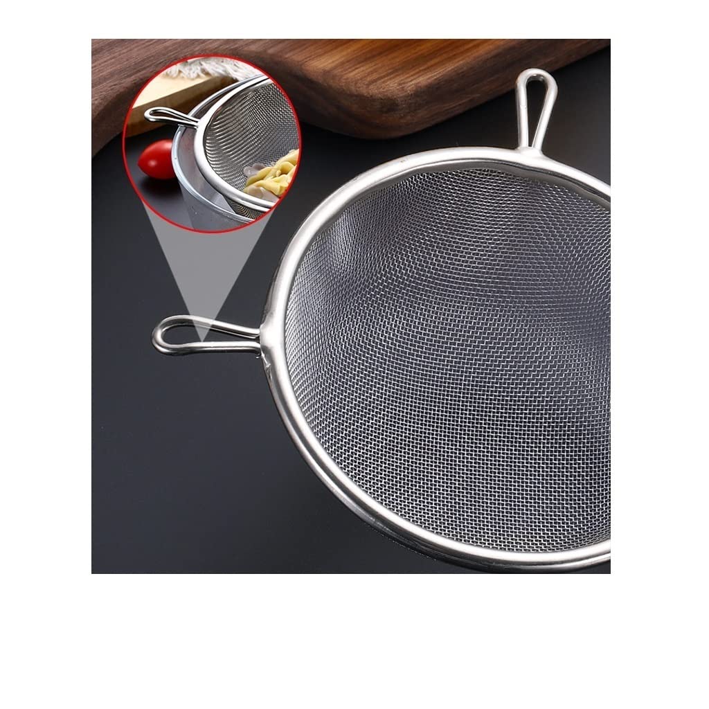 Espumadera de Cocina de Acero Inoxidable, Espumadera de Aceite Duradera, Agarre cómodo, colador de Malla Fina, Herramientas de Cocina (Size : XL)