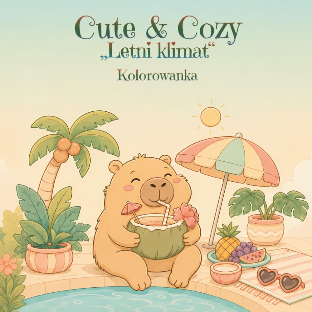 Cute & Cozy – Letni klimat: Kolorowanka dla dzieci: Słońce, plaża i małe wakacyjne przygody (Cute & Cozy Kolorowanki)