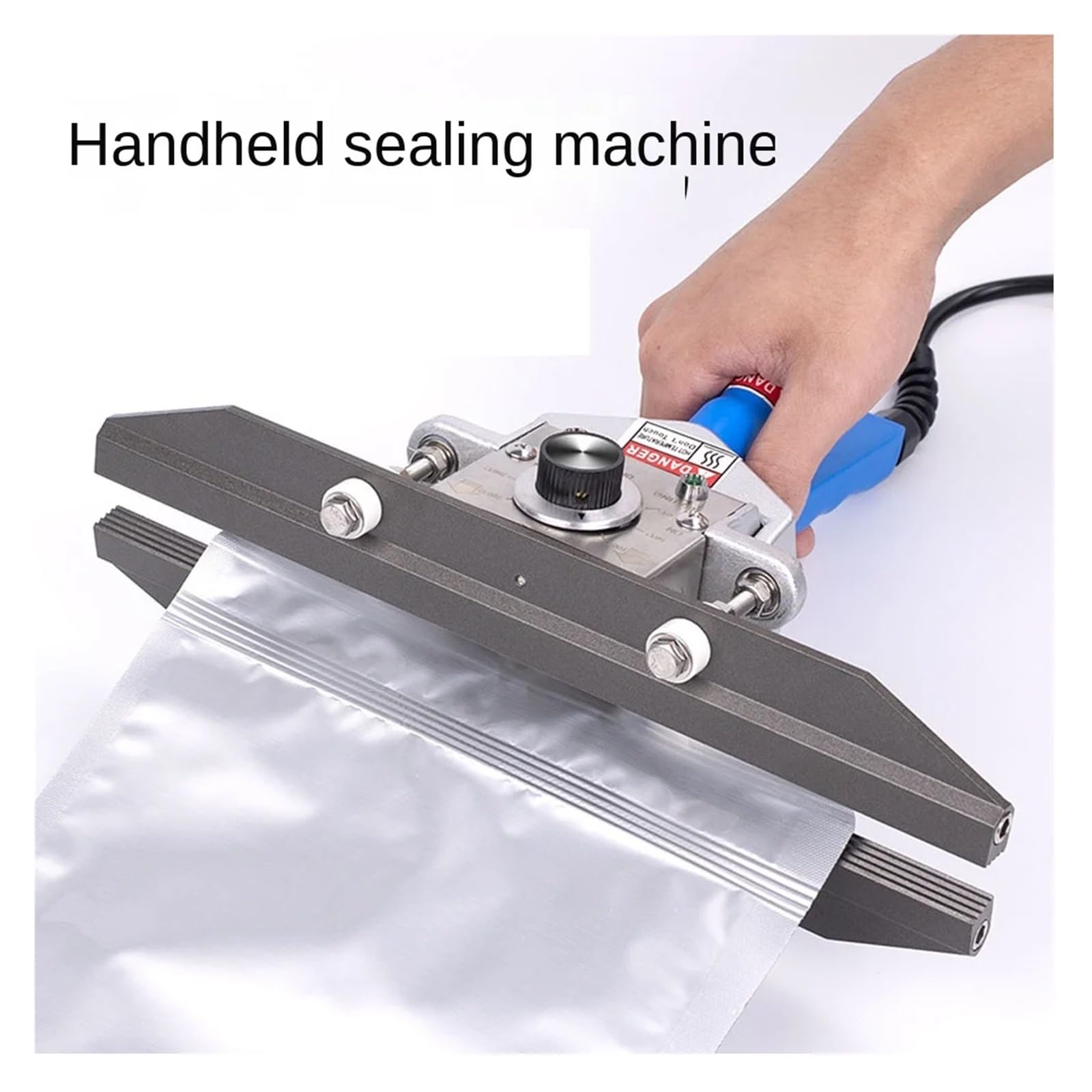 Sellador de impulso manual, máquina de sellado de bolsas de papel de aluminio, máquina de impulso de sellado térmico Rendimiento alto(30cm)