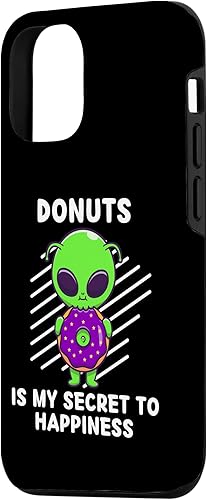 Miniatura 2 de iPhone 14 Pro Cute Alien Donuts Is My Secret To Happiness Alien Case