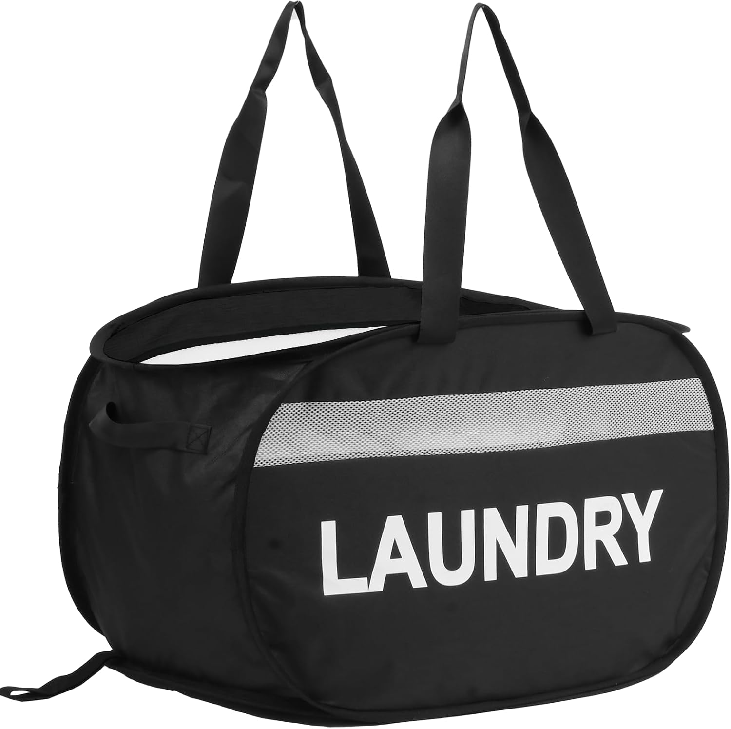 Collapsible Laundry Baskets, Foldable Clothes Hamper with Reinforced Handles, Sturdy Pop Up Hampers for Laundry, Tear Proof & Easy to Carry Laundry Hamper for Home, Apartment, Dorm, Travel Grey