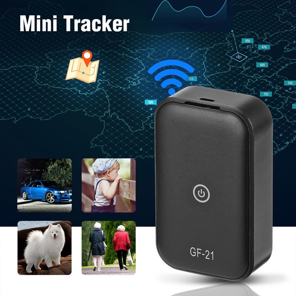 Mini traqueur GPS Dispositif de Suivi caché sécurité des Enfants âgés traqueur de localisation positionneur d'alarme Anti-Perte Prend en Charge Les Modes de positionnement GPS (GF21)