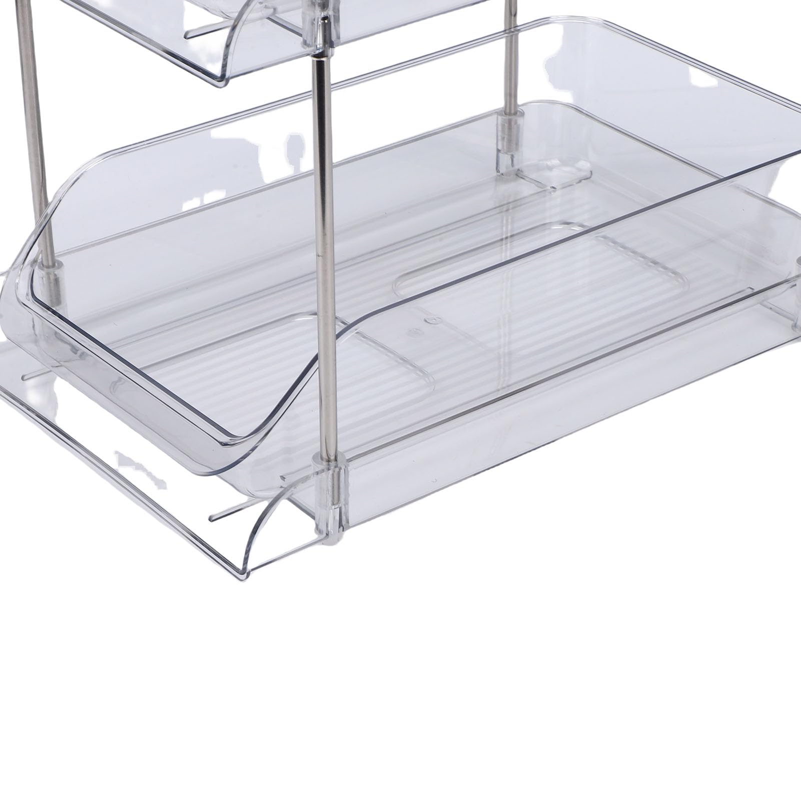 Organizador y almacenamiento debajo del fregadero de 3 niveles, organización extraíble, estante apilable multiusos para cocina, baño, despensa