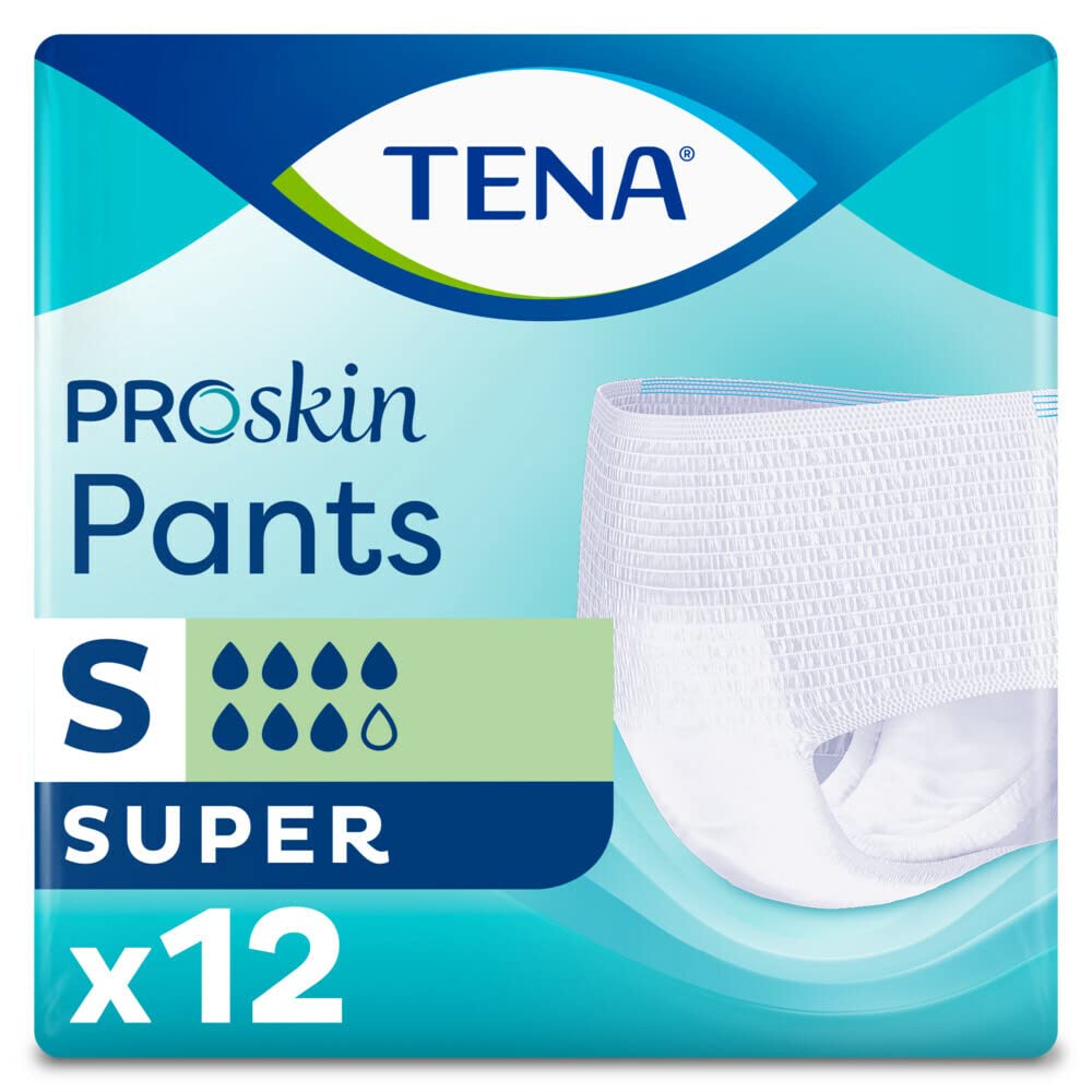 Pants Super | Size Small | Case Saver | 7 Drops | Incontinence Pants | 1 Pack of 12