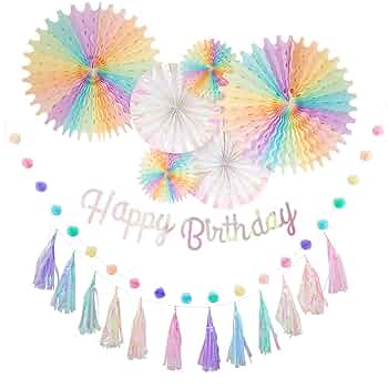 newカラー·ᴥ·♡.*゜バースデーガーランド（ネーム含む）積み木風 パステル お花がたくさん！ガーベラ風ペーパーフラワー＆フォトガーランド