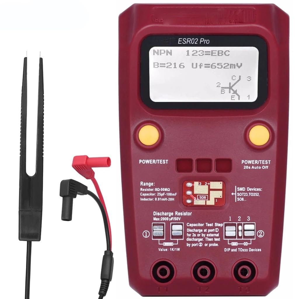 Multi-Purpose Transistor Tester Diode Triode Capacitance Resistor Meter MOS/PNP/NPN SMD Test Multimeter