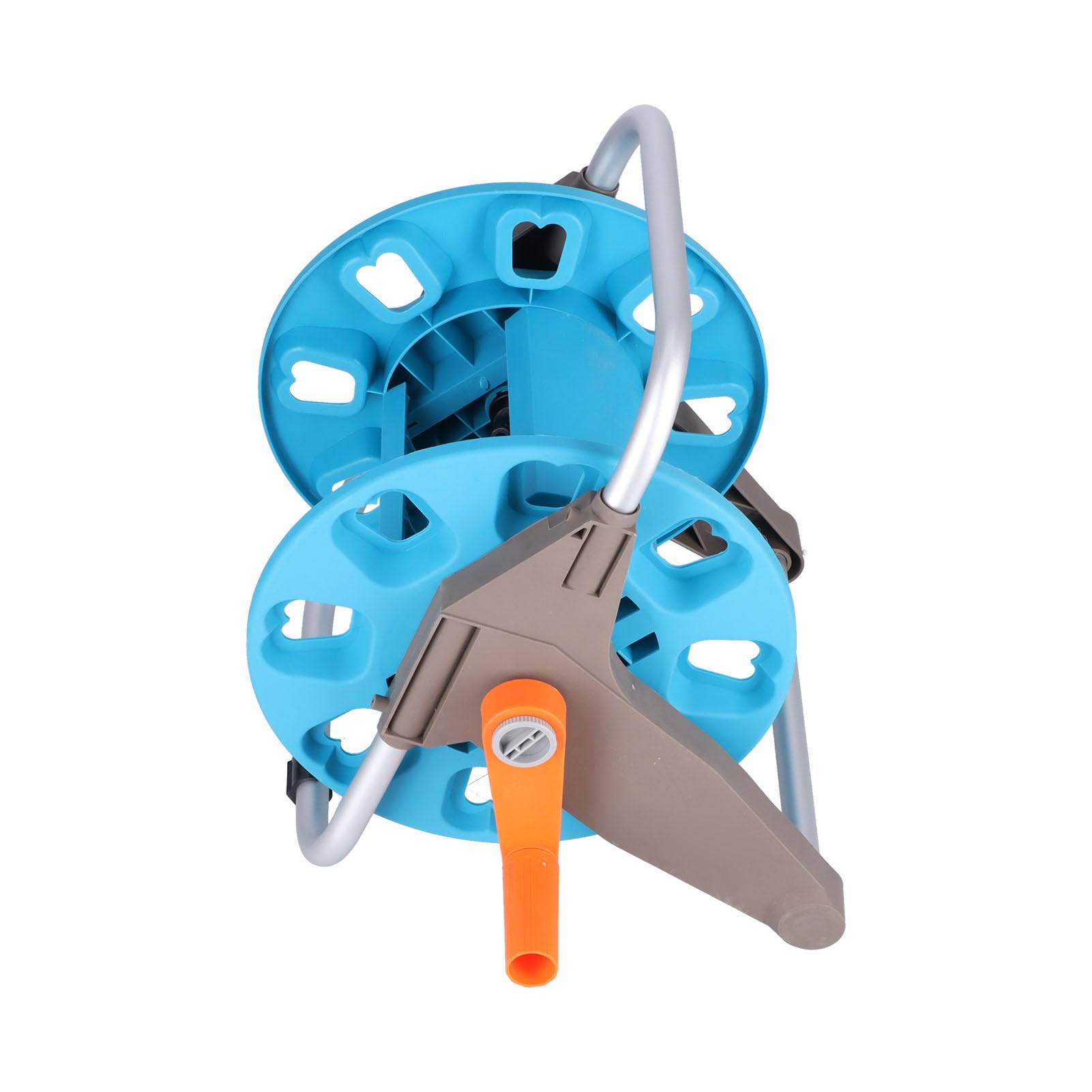 Supporto per Tubo Flessibile da Giardino G1/2, Robusto Organizer per Carrello da Giardinaggio per Tubo da 30 m, Cortile, Prato, Giardino