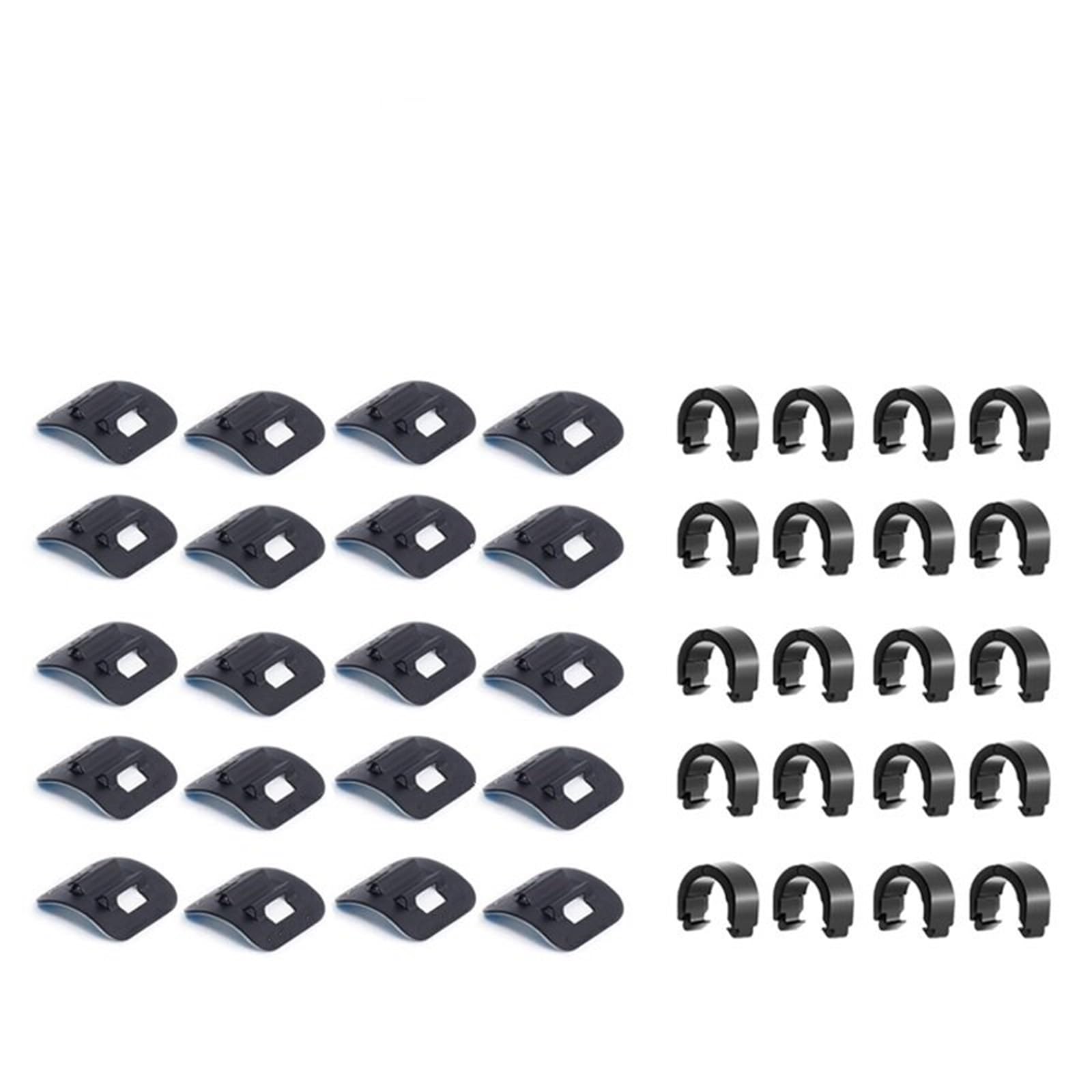 1~20 par kabel rowerowy Stick-on klamra prowadząca rowerowa przerzutka do hamulca obudowa zacisk żyłki adapter zaciskowy rury olejowej Linka sprzęgła motocykl(20 pairs)