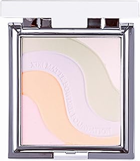 Polvo de ajuste prensado de 5 colores, polvo ...