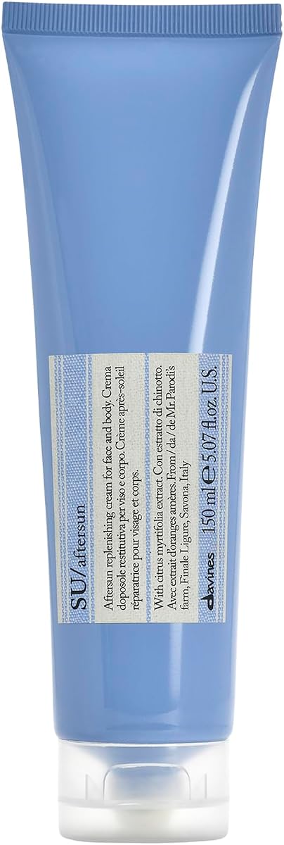 Davines SU Aftersun, Hydrating Skincare Gel To Moisturize, Protect And Smooth Skin, Soothe And Hydrate Reddened Skin After Exposure, 5.07 Fl. Oz.