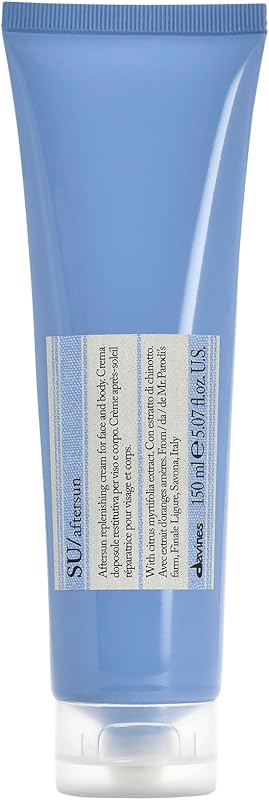Davines SU Aftersun, Hydrating Skincare Gel To Moisturize, Protect And Smooth Skin, Soothe And Hydrate Reddened Skin After Exposure, 5.07 Fl. Oz.
