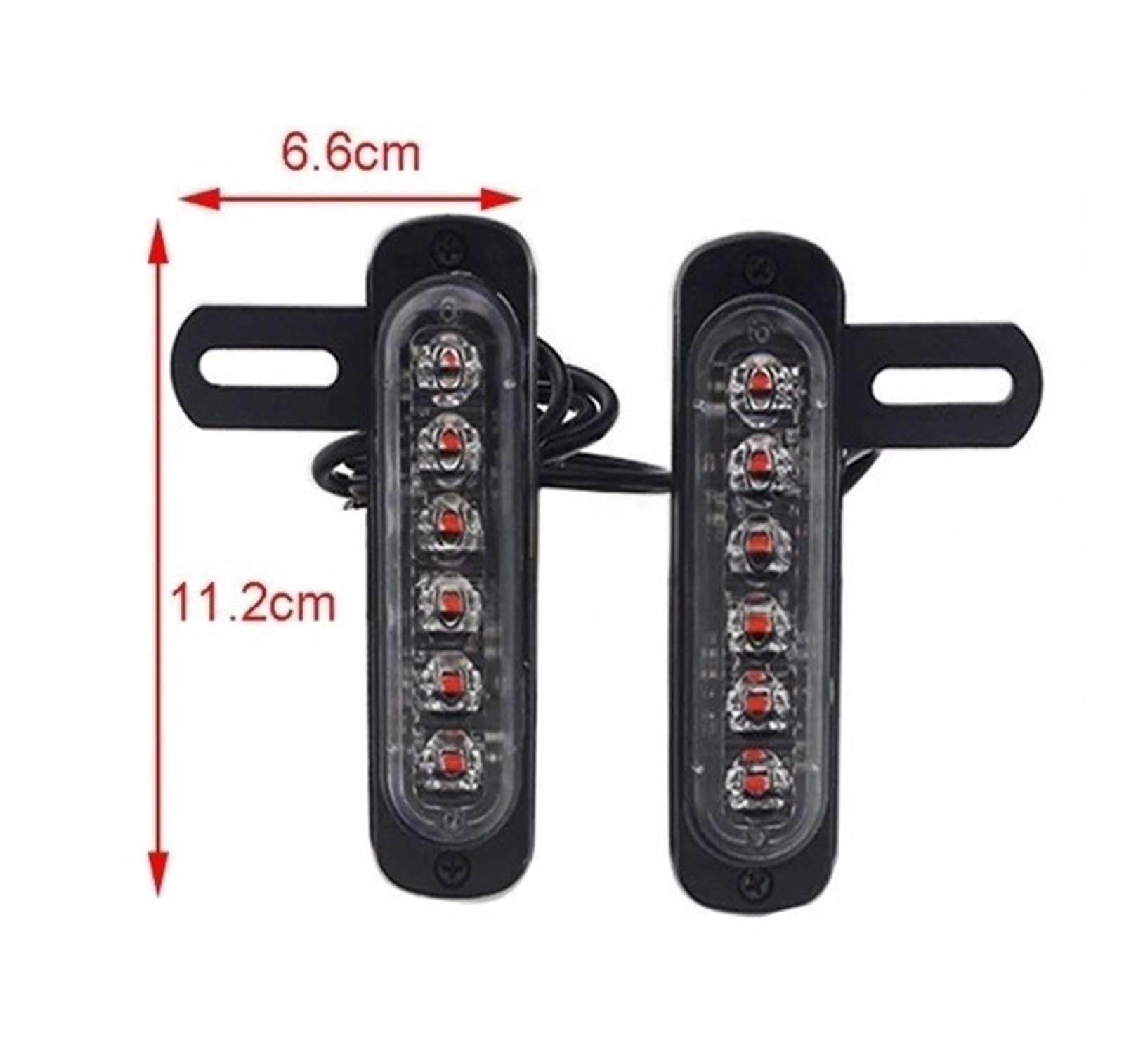 Fanale posteriore per moto Targa LED Luce posteriore freno Lampada stop Luci posteriori moto Fanale posteriore moto Catarifrangente