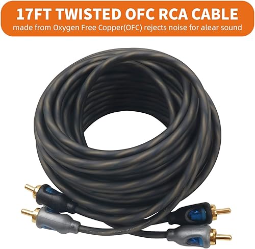 Miniatura 8 de TOPSTRONGGEAR Kit de amplificador 4ga  Kit de cableado de amplificador de calibre 4 AWG para subwoofers de coche, altavoces, sistema de audio, kit