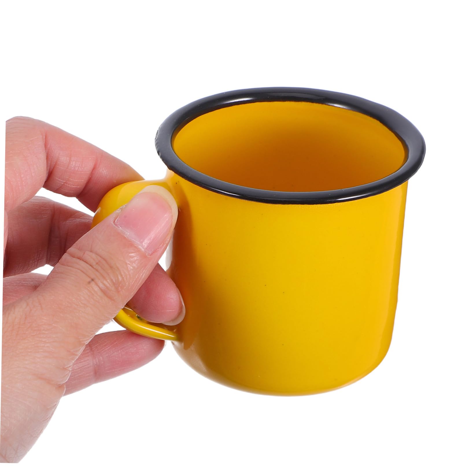 DOITOOL Emaille Kaffeebecher 4 Stück, Campingbecher aus Emaille