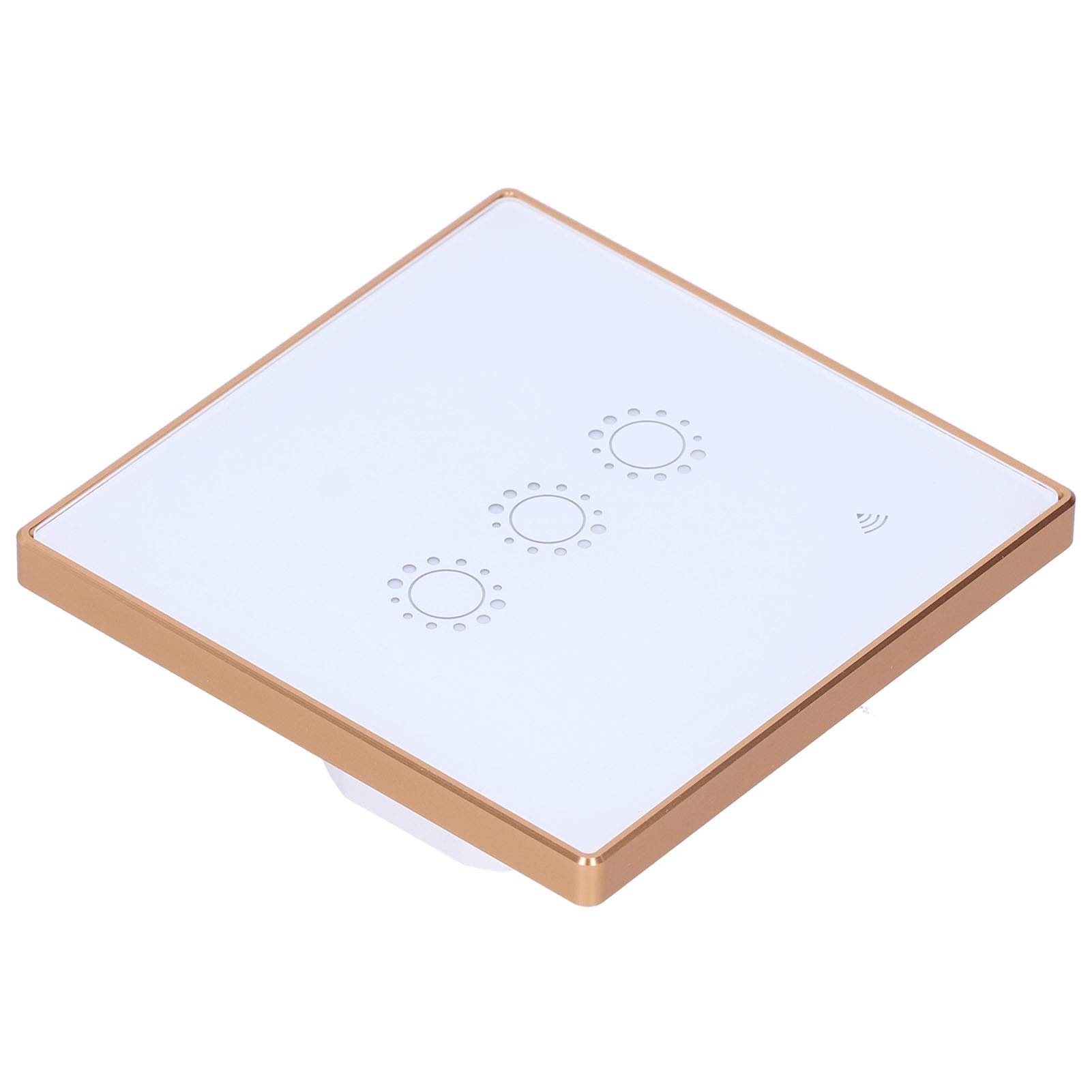 Interruptor inteligente, 1 interruptor de atenuación, interruptor de luz WiFi, distribución de energía de control remoto WiFi táctil inalámbrico 2200W enchufe de Reino Unido 95‑240VAC