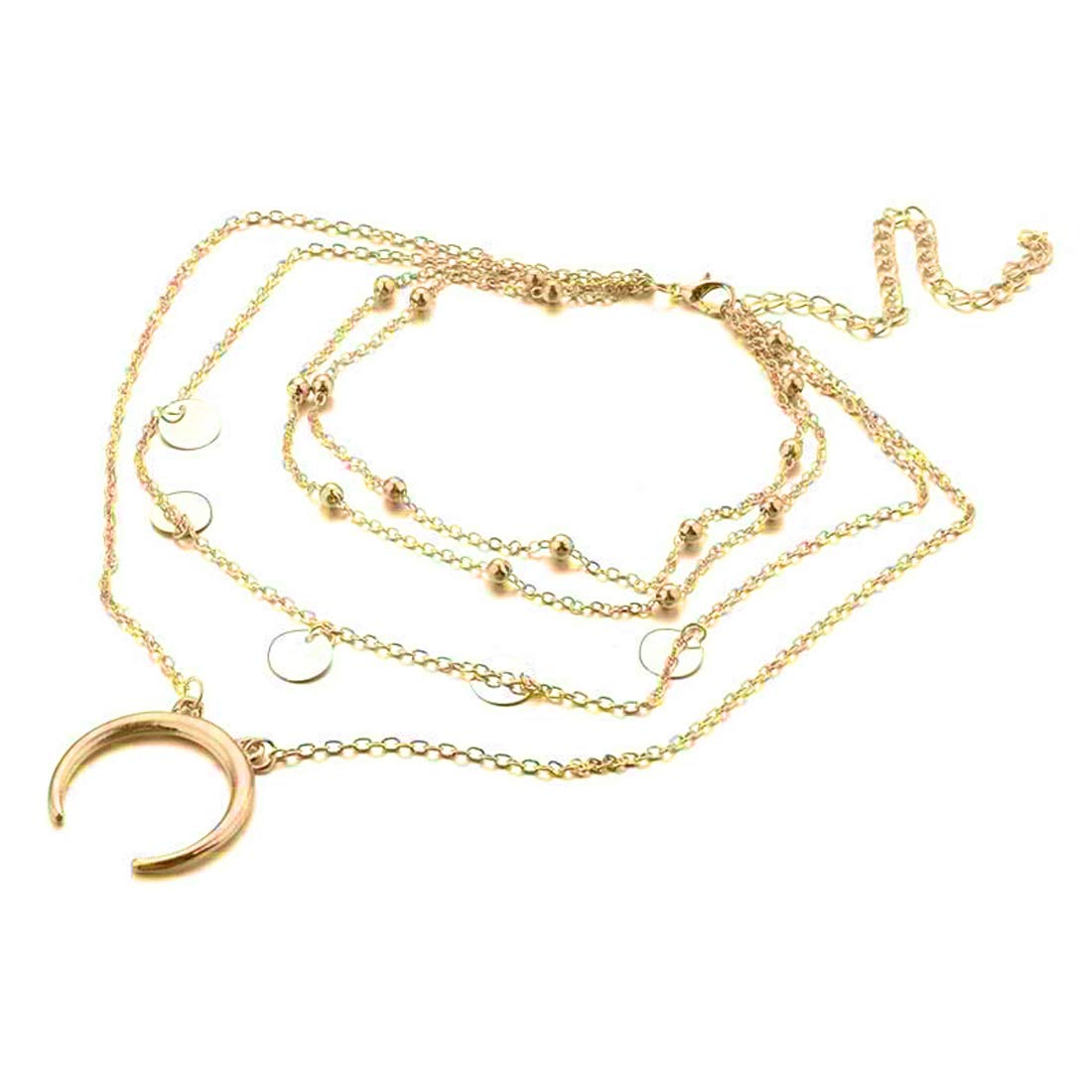 Jewels Galaxy Gold Plated Trending Lock inspired Layered Necklace Set (CT-NCKH-44085) For Womens (B08XVMHKRV) Amazon Price History, Amazon Price Tracker