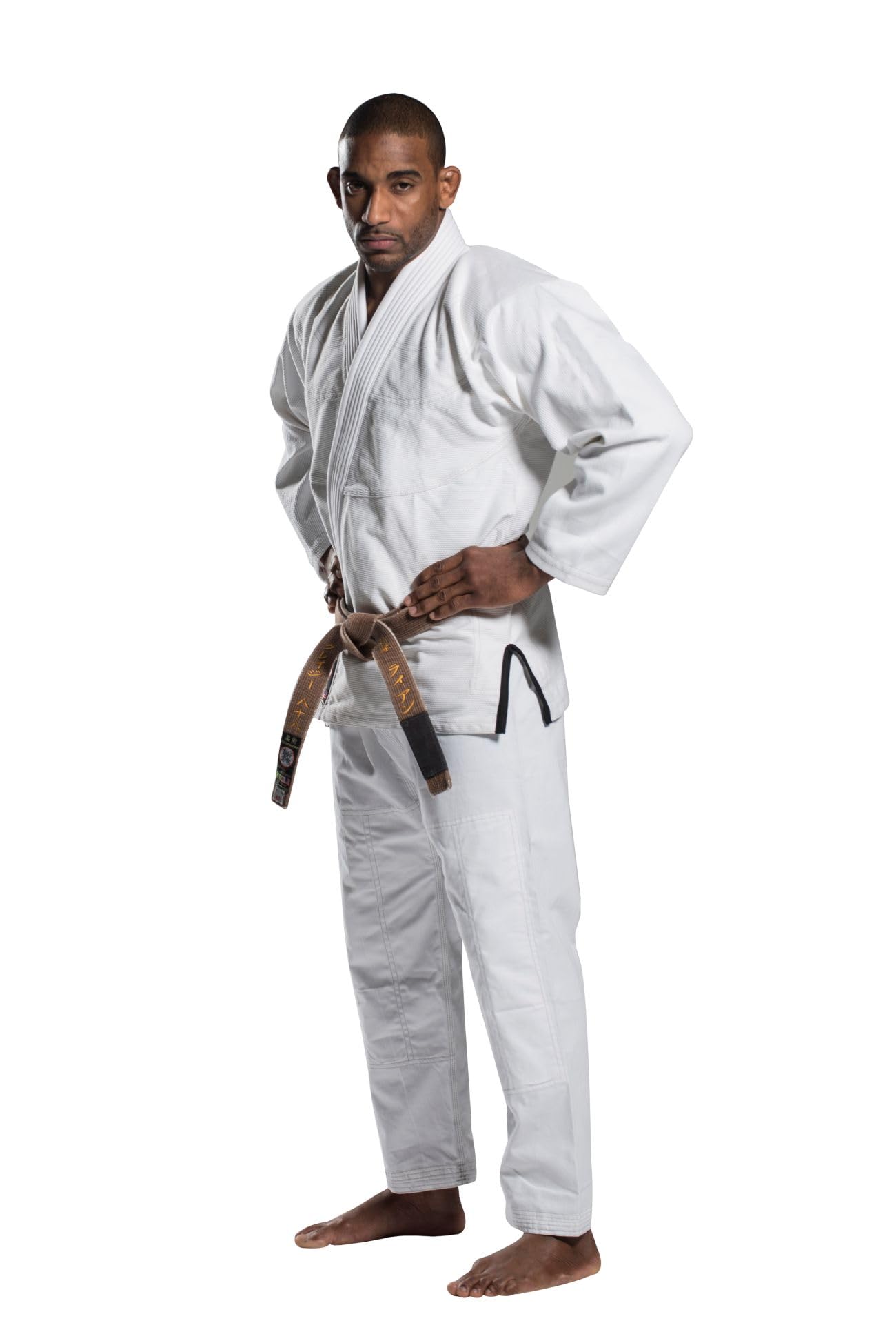 Ronin Plain BJJ Gi – Professionelle brasilianische Jiu Jitsu-Uniform – 100 % feinste, vorgeschrumpfte Baumwolle, 420 g/m², Perlengewebe