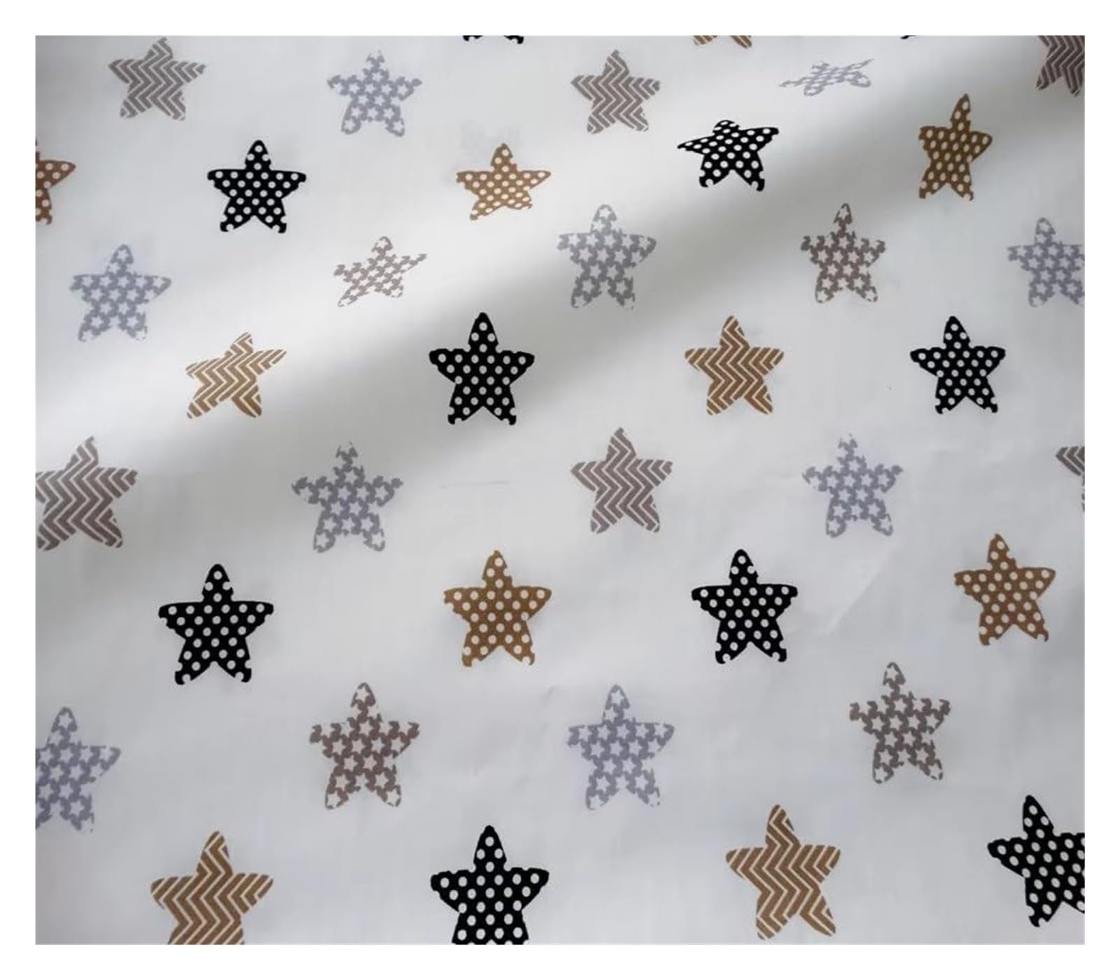 Quilting Cotton, Cotton Twill Print Fat Quarter Fabric for DIY Sewing Patchwork 50x160cm Multicolor(No.7)