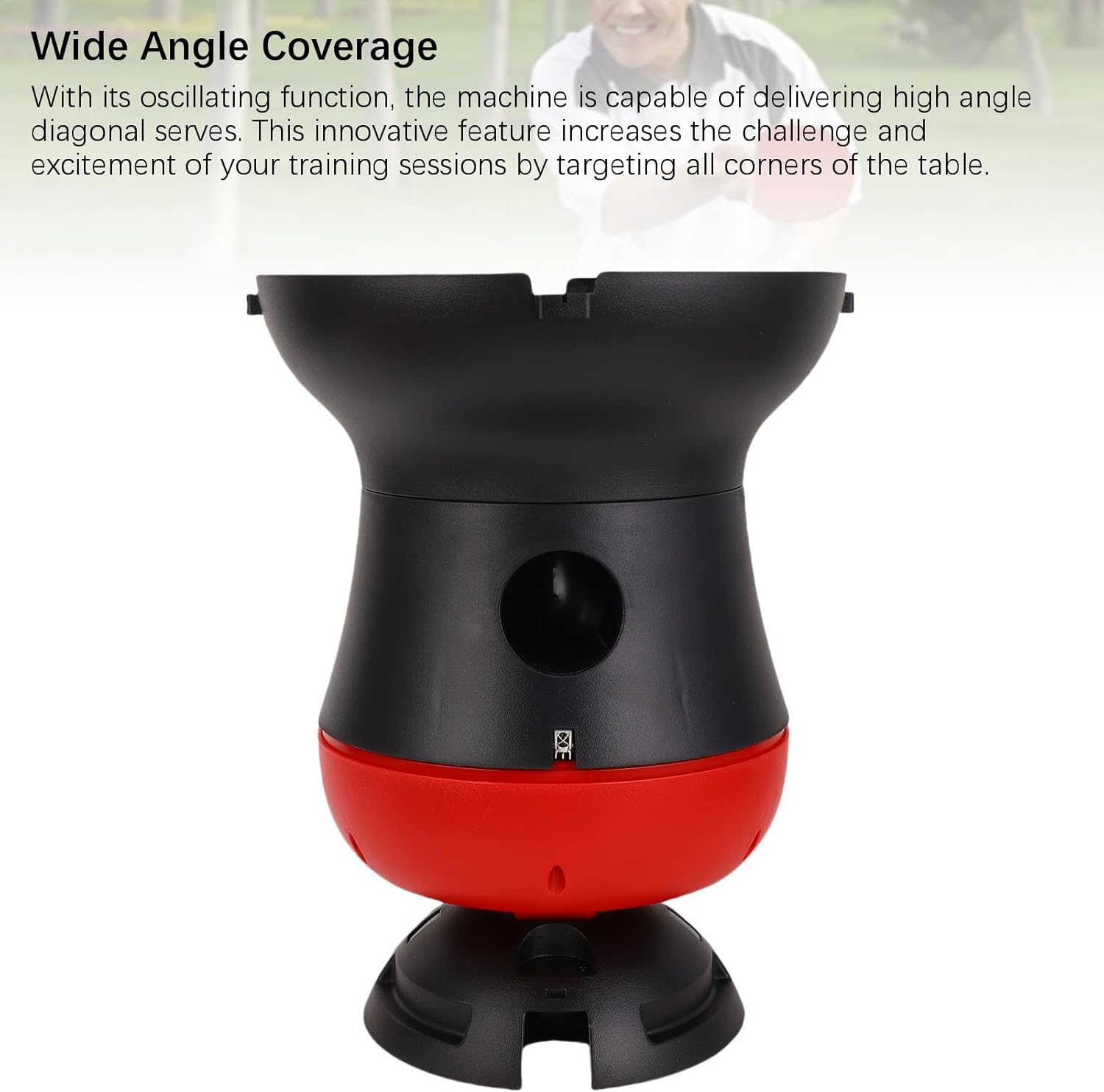 Multi Function Table Tennis Ball Machine 80 Ball Capacity Auto Robot Wireless Remote Adjustable Speed Frequency Spin Angle Home Club Professional Training Beginners