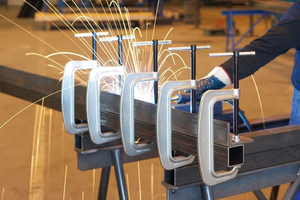 Bessey SC100 C-Schraubzwinge SC Clamp, Grey, Size 2/100/75 mm