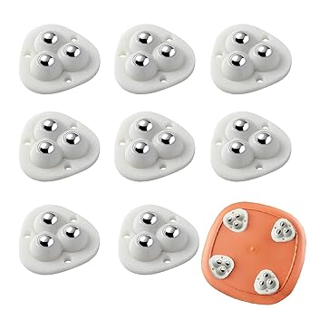 Unity Brand Appliance Wheels for Kitchen Appliances, Furniture, 4 Pack Appliance Slider for Kitchen Countertop, Self Adhesive Mini Caster Wheels, 360 Degree Swivel Wheels for Moving (small size, 8) - image, photos