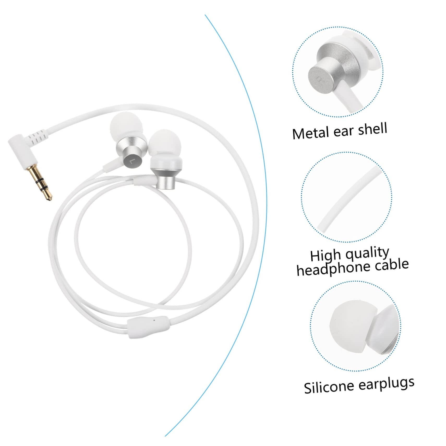 Gadpiparty 3 Pezzi Occhiali Vr Auricolare Musica Auricolare Occhiali Vr Cuffia On Ear Cuffie Iem Auricolari Con Filo Cuffie On-Ear Filo Cablato Cuffia Accessori Sport Di Plastica