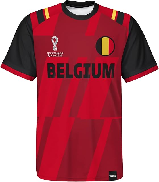 FIFA Men's Official World Cup 2022 Classic Short Sleeve - Belgium T-Shirt (Pack of 1)