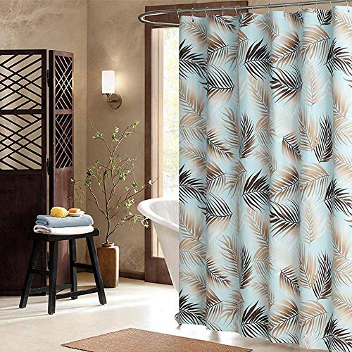 Long rideau de douche rétro de qualité supérieure avec tissu épais et lavable