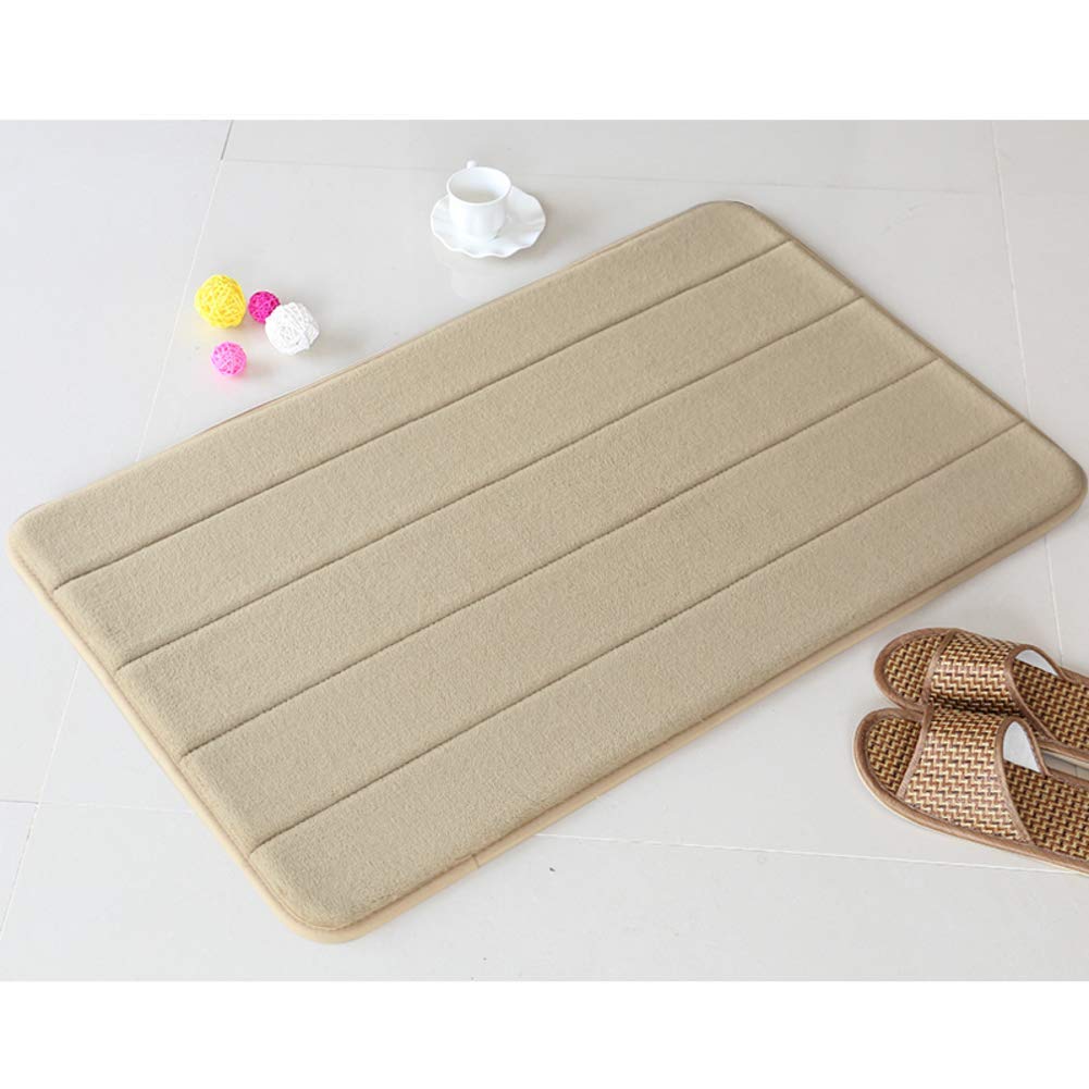 Badematte aus Mikrofaser-Mory-Schaum, Badematten mit gestreiftem Muster und Rutschfester Unterseite rutschfeste, schnell trocknende Duschmatte - 70 x 140 cm