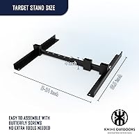 Vista 3 de KNINE OUTDOORS Soporte de Blanco de Tiro para Exteriores, Soporte de Papel Duradero con Base Ajustable Estable para Blancos de Tiro de Papel