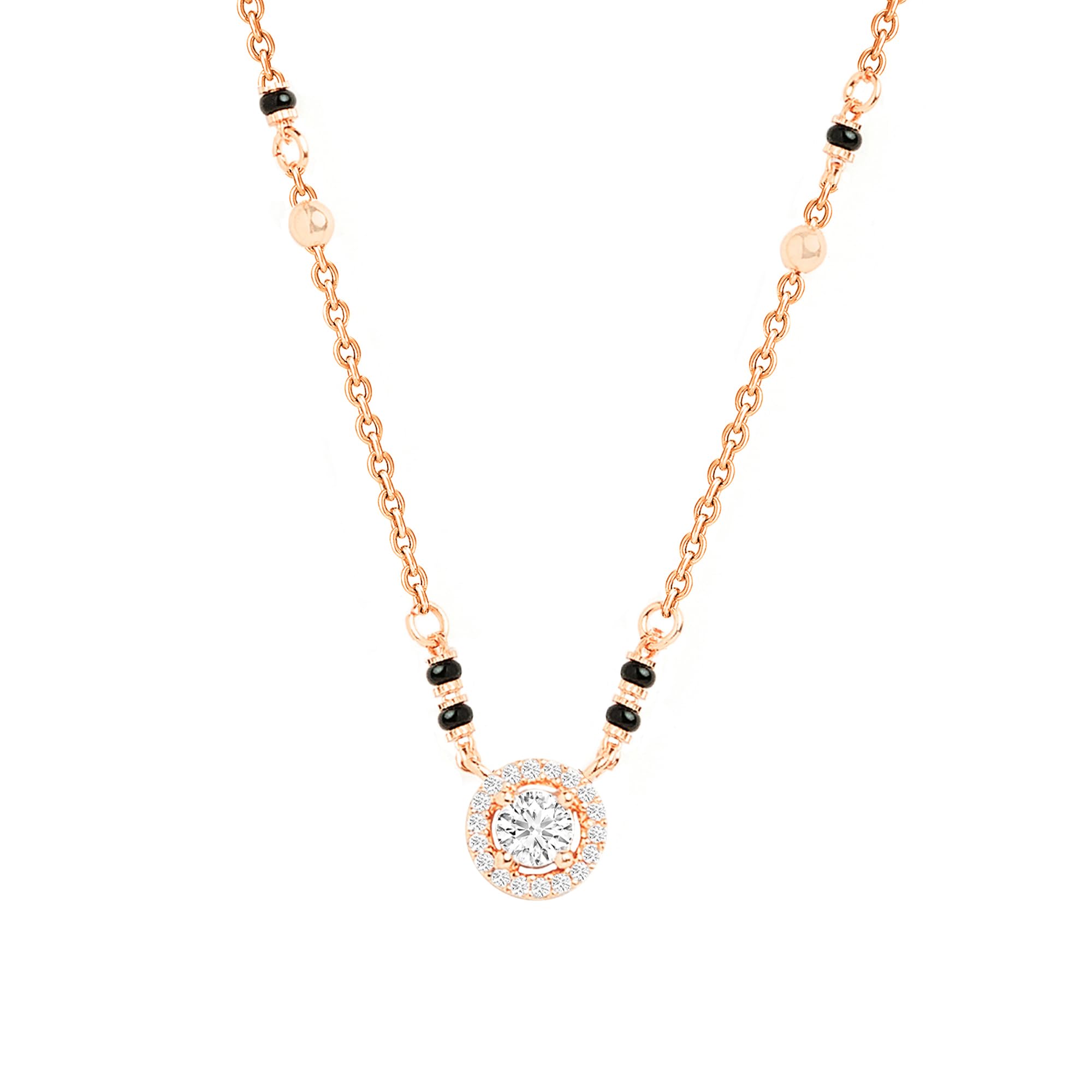 MINUTIAE Rose Gold-Plated Artificial Stones and Beads Mangalsutra for Womens & Girls MNT0403RDD_RG (B0D47X5DJF) Amazon Price History, Amazon Price Tracker