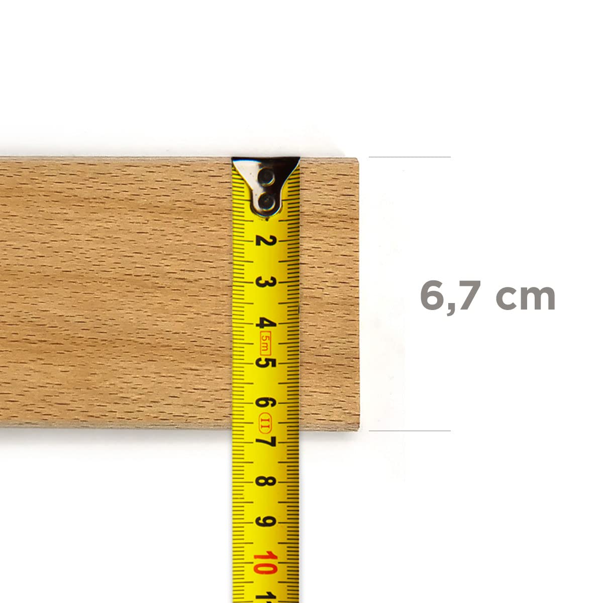 Cortassa - 3 listones curvos, de madera de haya, repuesto para duela