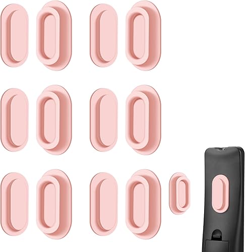 Miniatura 13 de Paquete de 6 soportes magnéticos para control remoto – Soporte de pared magnético de silicona mejorado para TV, ventilador y aire acondicionado