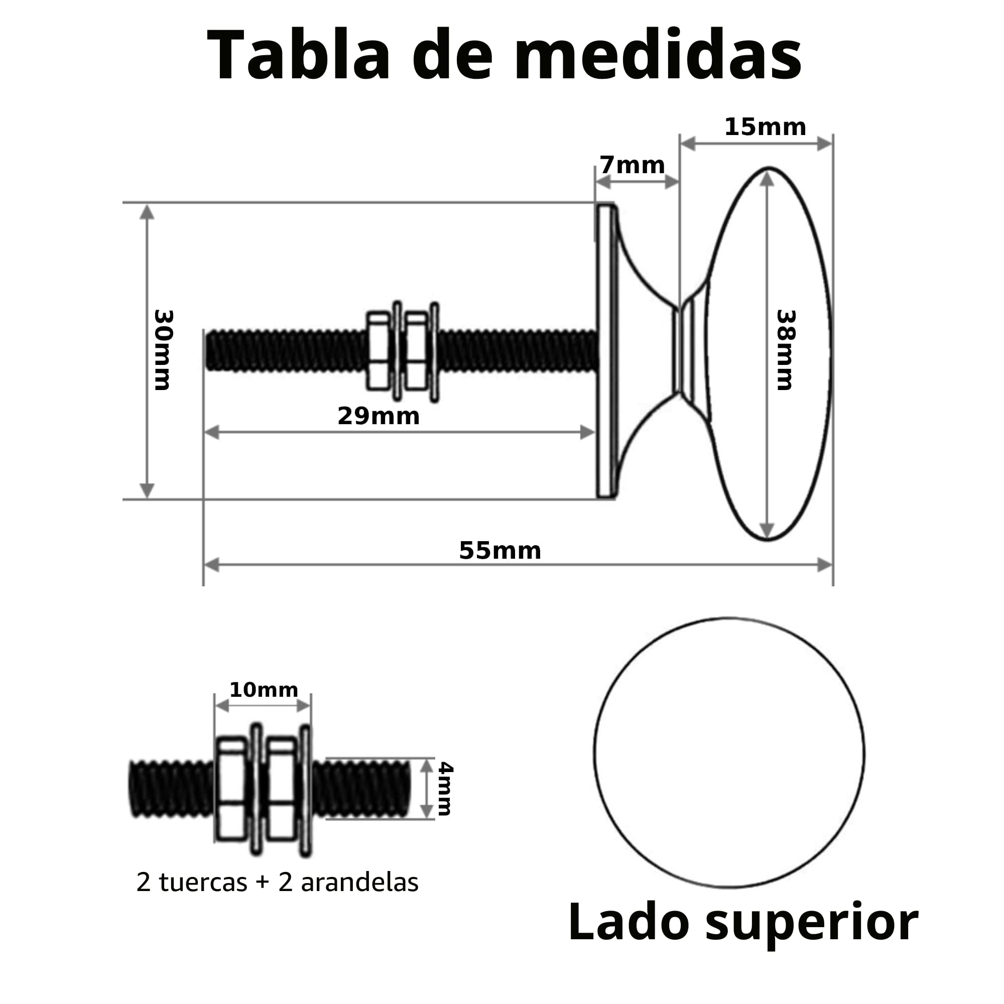 Juego de 20 Pomos de Cerámica Blanca Vintage para Cómoda Cajón Armario Cocina