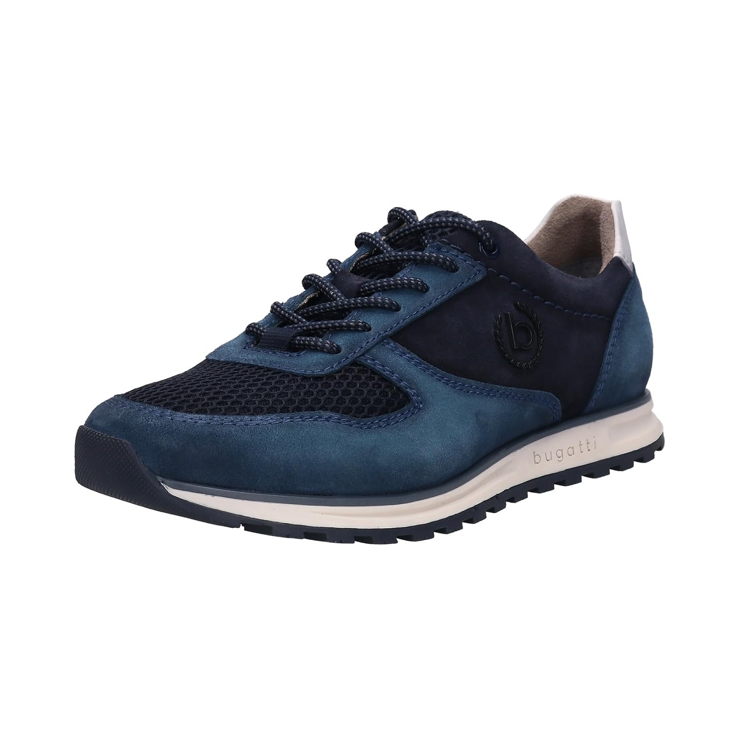 bugatti man Men's Carlos lace-up Shoes, Blue/Dark Blue, 43 EU, Blue Dark Blue, 9.5 UK
