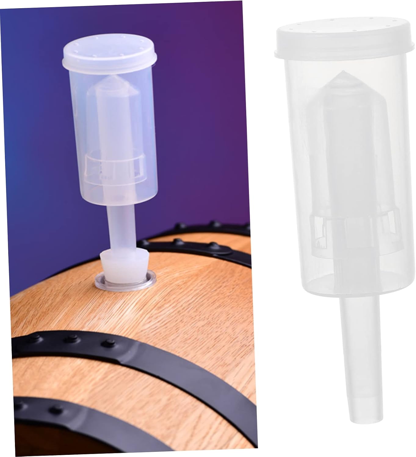 2Pcs Plastic Check Valves for Wine Making and Beer Brewing