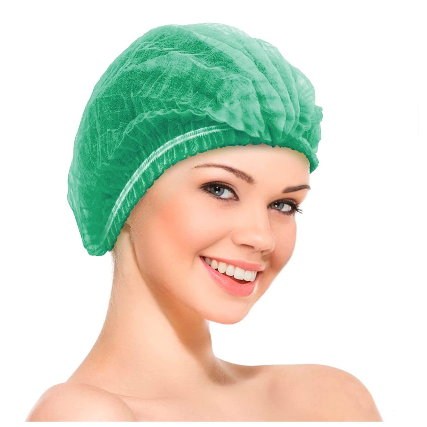 ROYALFLAG Mob Caps 21", Polypropylene White Bouffant Hair Nets Pack of 100, Breathable Disposable Hair Covers for Nurses, Non-Woven Disposable Hair Caps for Nurses, Bouffant Caps (Green) (B0BZJXB133) Amazon Price History, Amazon Price Tracker