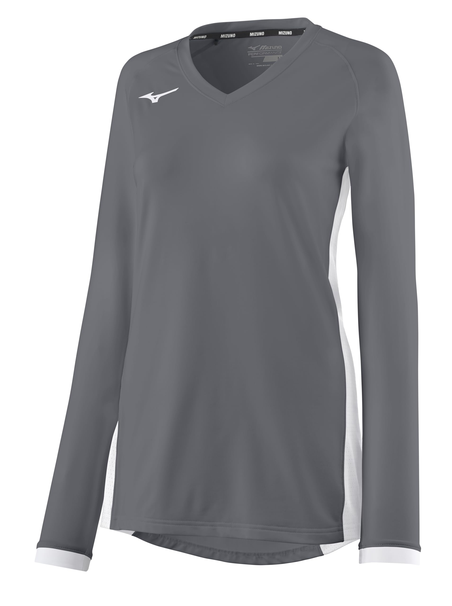 Mizuno Maglia da pallavolo da Donna a Maniche Lunghe, Colore: Bianco, S
