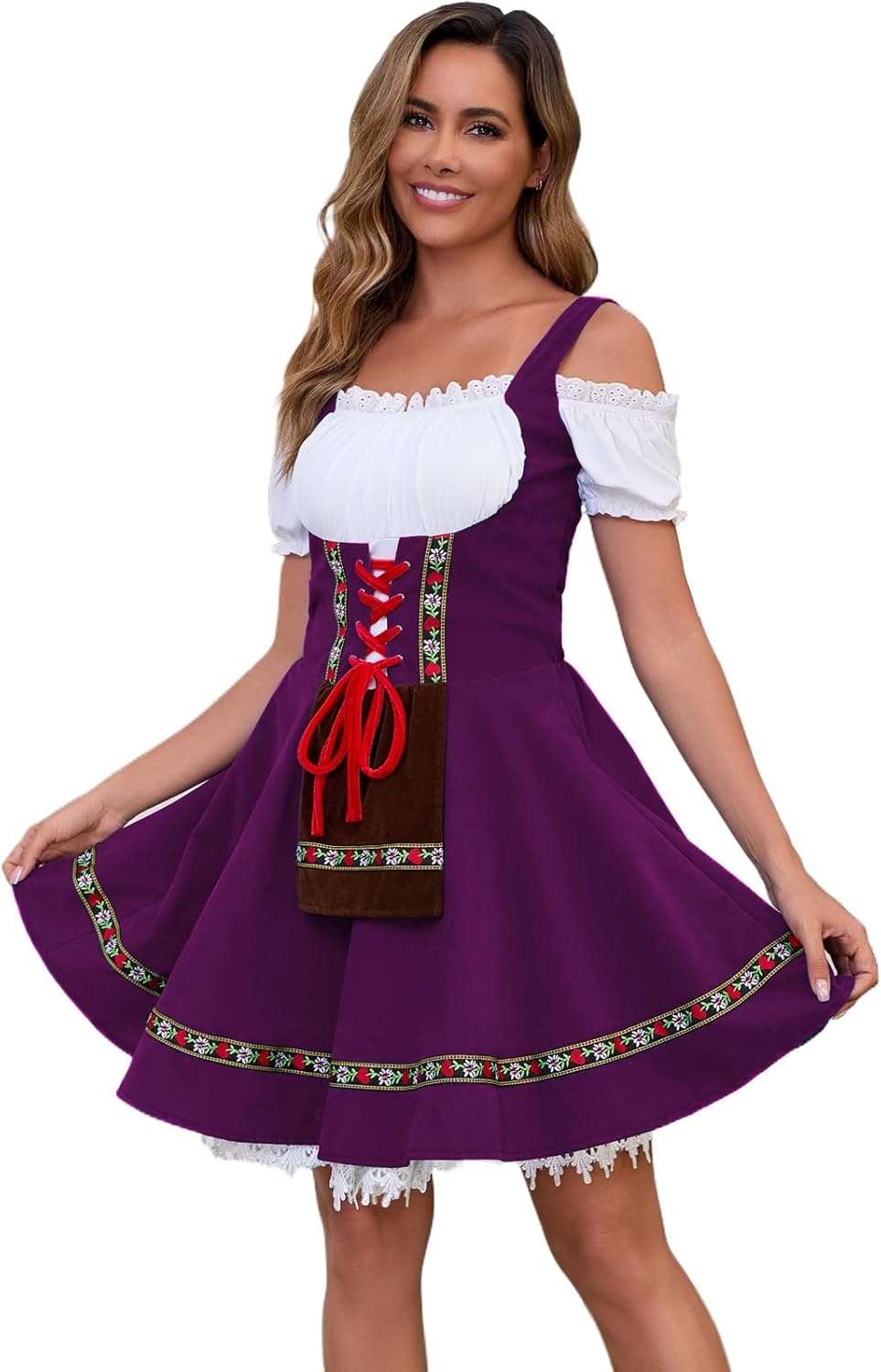 Populus Oktoberfest Dirndl Dress Costume for Women German Traditional Bavarian Outfits