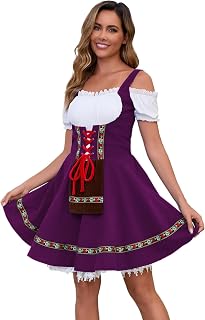 Oktoberfest Dirndl Dress Costume for Women German Traditional Bavarian Outfits