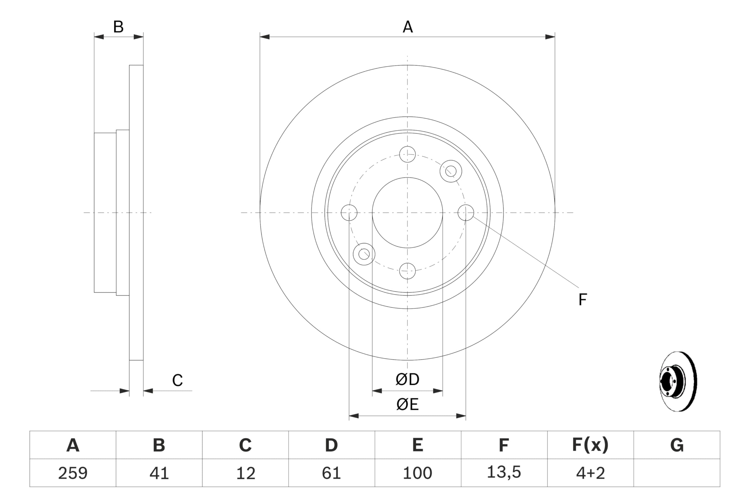Bosch BD992 tarcze hamulcowe – oś przednia – certyfikat ECE-R90 – dwie tarcze hamulcowe w zestawie