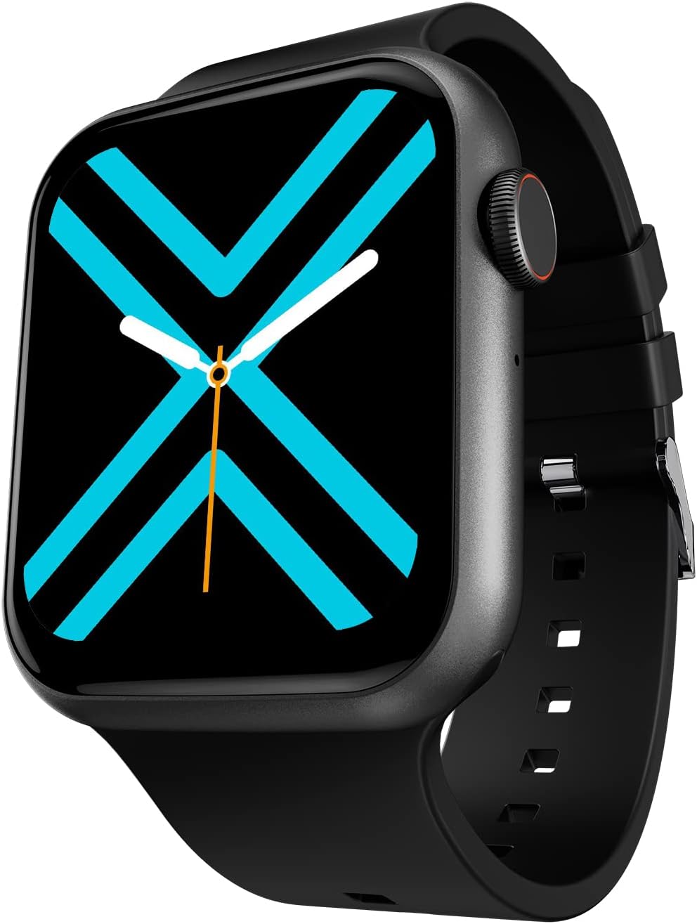 Fire-Boltt Ring Plus Bluetooth Calling Smartwatch with Largest 1.9" Full Touch Display & Full Metal Body, AI Voice, Over 100 Sports Modes, SpO2, Heart Rate Tracking