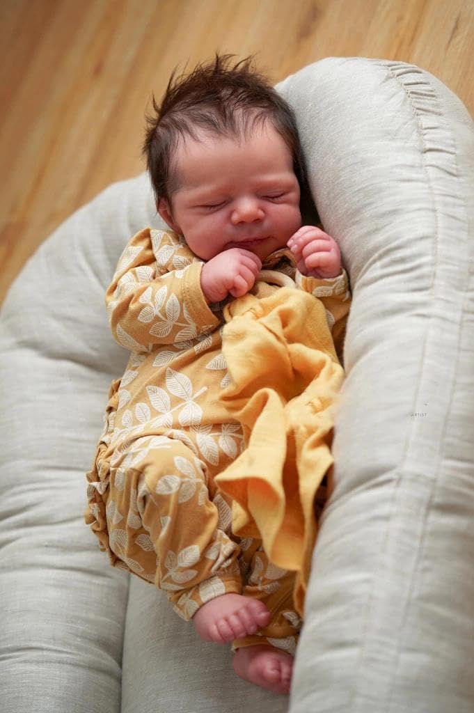 Zero Pam Muñecas Bebe Reborn Vinilo Cuerpo Completo 48CM, Bebe Reborn Niña Muñecas Realistas para Niños, Bebés De Vinilo como Personas Reales Bebés Reborñ Reales