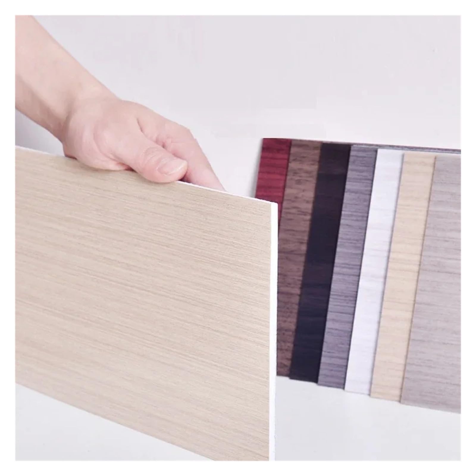 Battiscopa impermeabile 10 pezzi battiscopa autoadesivo linea di cintura adesivo decorativo con venature del legno da parete piede ristrutturazione impermeabile in PVC(COLOR 5 10pcs,Width 15cm)