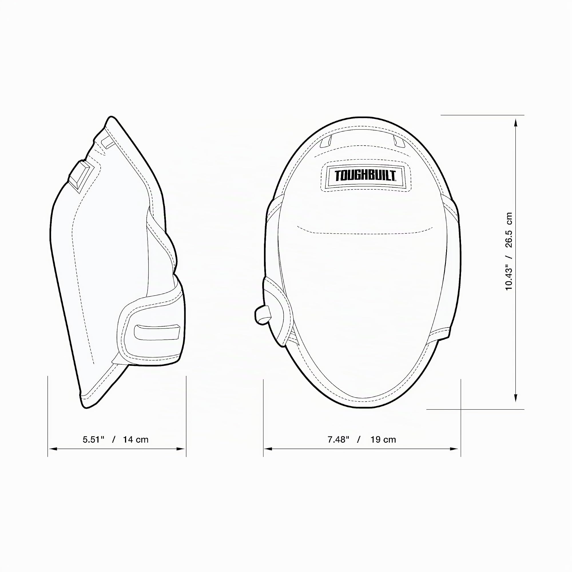 ToughBuilt Rodilleras FoamFit Gris