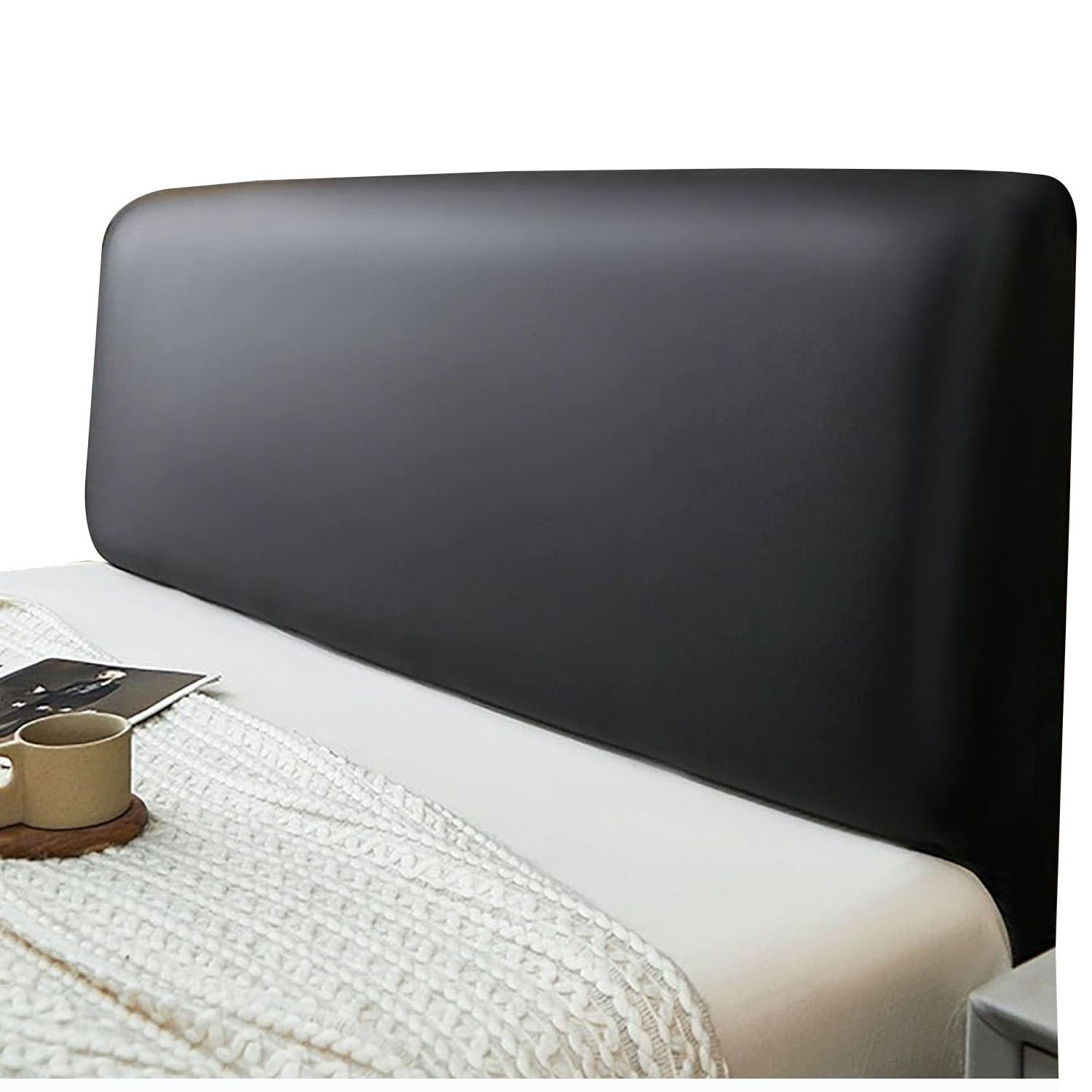 Bllmtear 2 Waterproof Bed Headboard Cover For California King Twin Queen Full Bed Head Board Slipcover Protector For Dormitory Bedroom Decor(,110-130Cm/43-51In)