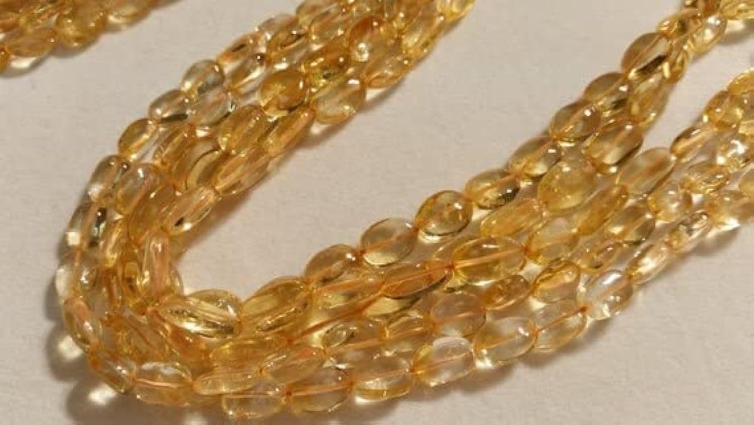 Citrine Smooth Oval 8x10mm perles naturelles pour création de bijoux DIY
