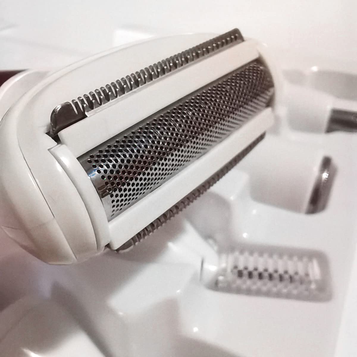 Maquinilla de afeitar eléctrica para mujer, eliminación de vello corporal, nariz, recortadora facial, afeitadoras de cejas, piernas, axilas, área de bikini, axilas púbicas, sin dolor, recargable 6