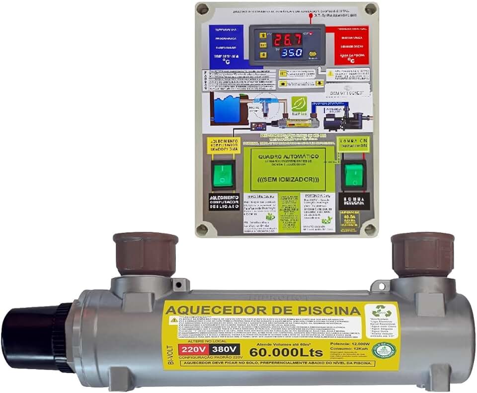 AQUECEDOR ELETRICO DE PISCINA PARA 60.000 LITROS